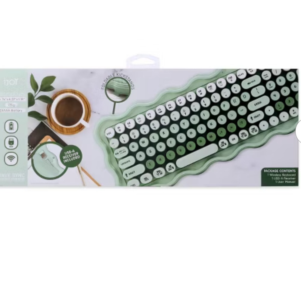 Mint Green Wireless Keyboard - Picture 4 of 6
